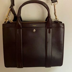 Theory NWT Burgundy Leather Shoulder Bag